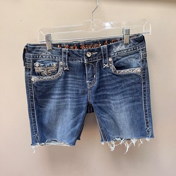 Rock Revival DIY Cut-Off Jean Shorts- Size 27 - Picture 1 of 6